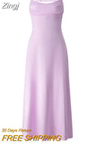 Women Sexy Bodycon Maxi Dress Ladies Low Cut Spaghetti Strap Dress Sleeveless Sling Long Dress Party