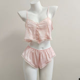 Pajamas Female Pyjamas New Summer Ice Sling Suit Pure Lust Lace Seduction Homewear