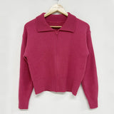 Vintage Zip Up Casual Versatile Cardigan-Outfit