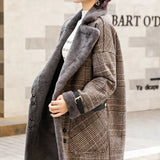 New 2025 Autumn And Winter Plus Thick Medium Long Imitation Lamb Hair Small Hair Coat