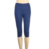 Elastic Cropped Black And White Thin