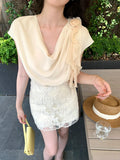 Xixi 13 Line 2025 Summer New High-Rise Half-Dress Embroidery A Word-Pack Hip Short Skirt