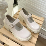 Small Leather Shoes Jk Shoes British Spring Autumn Lefu Shoes Heightening Women's Shoes Lolita Marie Jane Single