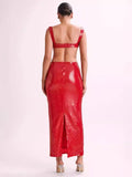 Women's Dress Glide Evening Dress Sexy Bare Back Sling Dress