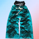 New Popular Print Wide Leg Pants Fake Two Teen Hip