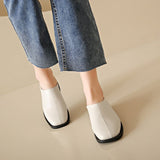 Women 2025 New Women's Shoes Spring Korean Version Of The Small Leather Shoes Women Wear Flat Shoes Legs Casual Lazy