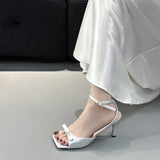 New Gentle Bow Bow Side Toe Cool Slippers Women's Summer Wearing A Hundred Words With Fairy