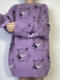 Oversized Monster Jumper Sweater-Outfit