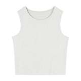 Zingj Women's Wear 2023 Summer Sleeveless Black Inside With Sexy Short Outside