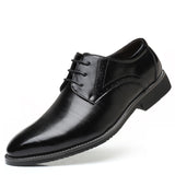 Zingj Business Formal Leather Shoes New Men's Large Size Single Shoes Shallow Mouth Lace Men's Shoes Version Room Decorative