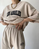 New Women's Casual Casual Commuting Print Short-Sleeved Trousers Two