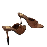 Summer Fashion Toe Women's Shoes Sexy Pointed Sandals Temperament Metal Buckle Thin Women's High