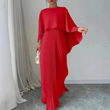 Shein Muslim Bat Sleeves Folding Irregularly Elegant Long