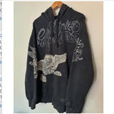 Children's Hooded Jacket 2025 New Cross Hoodie Hoodie Bow Print