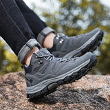 New Outdoor Sports Shoes Large-Size High-Top Hiking Shoes Couple Casual