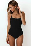 Zingj Popular Female One-Piece Swimsuit Solid Color Special Cloth Belt Integrated Bikini