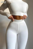Fashion Casual Black Workout Bodycon Jumpsuits Women Rompers Long Sleeve Sporty One Piece Active Wear Jumpsuit