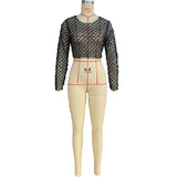 Women's New Sexy Mesh Poring Poring Nails Short Sleeves Long Sleeve Hot