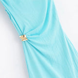 New Styling Asymmetrical Flute Dress