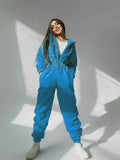 2025Ebay Hot Explosive Sports Casual Women's Hooded Jumpsuit