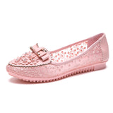 Shoes 2025 Summer Single Shoes Women's Bean Shoes Women's Leather Shoes Soft Soles Anti-Slip Women Singles