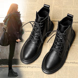 Women 2025 Autumn Martin Boots Short-Boxed With Coarse And Female Boots Korean