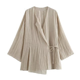 Women's 2025 Summer New Chinese Elegant Vintage V-Necked Pants