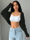 New Loose Knitted Cardigan Short Sweater Shawl