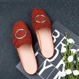 Bottom Round Half Slippers Women's Leisure Bag Head Retro Lazy Outside Wearing A Follower Muller Single Shoe Size
