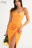 V Neck Satin Dress Sexy Casual Women's Dresses 2023new Arrivals Rose Party Dresses Celebrity Club Night Party Night