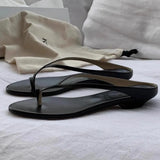 Design Sense Low-Heeled Flip-Flops In The Summer Of 2025 New Catch-To-To-To-Ed Feet Wearing Cool Drag Women's