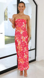 Zingj / Summer 2023 Sexy Hot Girl Flower Print Long Dress