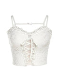 Women's Crop Top Vintage Y2k Summer Camisole Fashion Streetwear Casual White Tube Top Female Sexy Sleeveless Off Shoulder