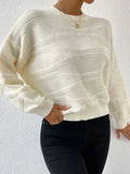 New Sweater Women's Solid Color Corrugated Collar Collar Collar On The Head Of The Knitwear