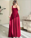 Summer New Women's Collar Sexy Sleeveless Wrinkled Temperament Dress Dress Dress