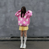 Zipper Hooded Flower Jacket Coat Woman | Relaxed Comfortable Leisure Trend Of Sports Out Of The
