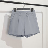 Zingj Shorts Female Summer Dress 2024 New Korean Version Of High Waist A-Word Wide Leg Pants Loose Show Thin Wear Casual