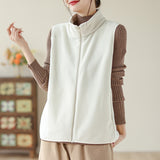 Autumn And Winter New Mother Dress Rocking Velvet Horse Clip Warm Casual Coat Women Fashion Shoulder Vest