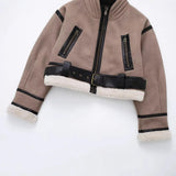 Women's Explosive Fur Integrated Two-Sided Short Jacket Jacket Sweet