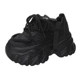 Autumn 2025, The New 8Cm Heighten Women's Shoes With Thick Platform And High Heel Dad Shoes Match And Show Feet Small Sports