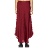 Spring And Summer New Hot Selling Temperament Elegant Lace Splicing Umbrella Skirt Half-Body Dress