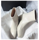 Fashion Boots Women's Shoes In The Autumn And Winter Of 2025, French Version Of Thin Boots And Squeal Boots After The Zipper Short