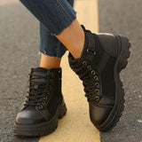 Boots Women's Size 2025 Spring And Autumn New British Wind Women's Shoes Increases Short Boots Autumn And Winter Women's