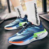 New Hollow Popcorn Soft-Soled Running Shoes Men's Training High-Ball Shock-Absorbing Breathable