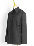 2025 New Fashion Temperament Commuter Wind Fake Two Niche Design Sense Suit Jacket Female Suit