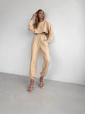 New Rope Sweatpants Hot Girl Wind Trousers Trousers Women's