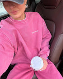 Autumn And Winter New Cotton Printing To Make Old Top + Pants Simple Letter Velvet Loose Knitting