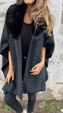 New Women's Autumn And Winter Loose Long Sleeve Big Collar Collar