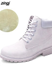 Winter Ankle Snow Boots For Women Female Warm Fur White Boots Lace Up Bota Feminina Shoes For Women Botas