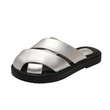 Bag Head Half Slippers Women Wear 2025 New Flat Bottom One Foot Lazy Pregnant Women High-Level Cold